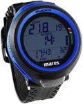 Mares Puck 4 Wrist Dive Computer | Entry-Level Watch-Style One Button Control Underwater Scuba Diving Computer, Black/Blue