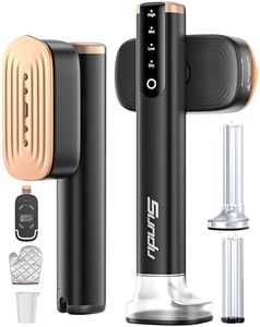 Sundu Clothes Steamer, Steamer for Clothes, Portable 2 In 1 Travel Steamer Iron with 2 Water Tank(100ml and 180ml),15s Fast Heat-up, 4 Modes, LED Display, Powerful Steam Iron with 2.4m Cord Length.