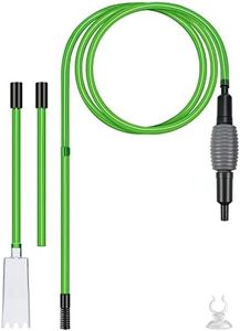 oumuik Nettoyant Aquarium Vert Aspirateur pour Aquarium Nettoyant pour Aquarium Pompe à Siphon Nettoyeur de Gravier avec contrôle de débit réglable pour Changement d'eau, Nettoyage de Sable/Gravier