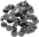 50PCS Round Nylon Furniture Pad,ULIFESTAR Heavy Duty Nail On Furniture Slider Hardwood Floor Protectors for Chair Table Desk Desser Cabinet Sofa Couch Leg Feet Non Slip Glides Dia 17mm/0.67'' Black