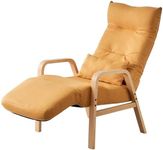 Iris Ohyama Wood Arm Recliner Chair FAC-RHB, Natural