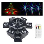 DJ Party Light, 150w RGBW 4in1 LEDs DJ Stage Lights, DMX 512 Control Infinite Rotation DJ Lights with Sound Activated for Wedding DJ Party and Live House