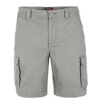 westAce Mens Classic-fit Cargo Shorts Utility Workwear Cotton Combat Chino 6 Pocket Half Pants (Grey, 34)