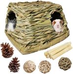 PINVNBY Guinea Pig Grass House with