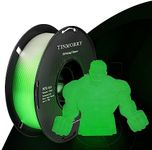 PETG Filament 1.75mm, TINMORRY PETG-ECO 3D Printer Filament, 1kg Filament (2.2lbs), Dimensional Accuracy 99% Probability +/- 0.03 mm, Glow Green in The Dark