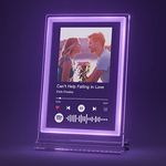 witfox Custom Spotify Plaque - Personalized Gifts for Couples, Customized Song Plaque Birthday Gifts for gf bf, Photo Gifts Music Plaque Neon Sign Light