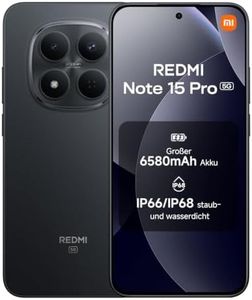 XIAOMI Redmi Note 15 Pro 5G Smartphone (12+512 GB) – Handy mit Android, 6580-mAh-Akku, IP66/IP68 Staub- und Wasserschutz, Neue 200-MP-Kamera, 6,83" AMOLED-Display, Schwarz, 2 Jahre Garantie
