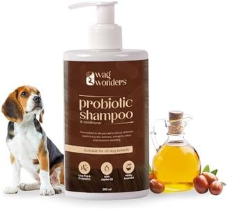 WAG WONDERS 200ml Probiotic Shampoo for Dogs | NO Sulphates, NO Parabens | Itch & Allergy Relief | Reduced Odor | Natural Care from Healthy Bacteria