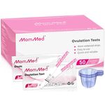 MOMMED Ovulation Test Strips, 50 LH Ovulation Kit + 50 Collection Cups, Accurately Track Ovulation Test, High Sensitivity Ovulation Tests