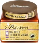 Savannah Hair Therapy Deep Conditioning Hair Mask for Dry Damaged Hair and Growth with Shea Butter 16.9oz, Sulfate Free Keratin Hair Treatment Mask Enriched with Vitamin B6, Moisture Repair Collection