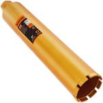 KSEIBI 619083 Wet Drill Core Bits 3-1/4" for Concrete, Marble, Granite, Brick, and Hard Masonry 16" Drilling Depth, 10mm Segment Height 1-1/4"-7 Arbor, Wet Only Hole Saw