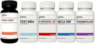 Anabolic Research Growth Stack - PGH-1000, Test-600x, Deca 200, D-Drodriol 25, Thermo Clen - Capsules - 1 Month Supply - 5 Bottles