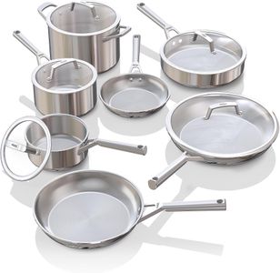 Ninja EverClad 12-Piece Cookware Set – Stainless Steel Pots & Pans