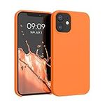 kwmobile Case Compatible with Apple iPhone 12 mini Case - TPU Silicone Phone Cover with Soft Finish - Fruity Orange