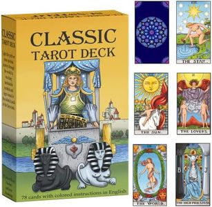 SUNSTELO Tarot Cards with Guide Book - Remastered Original Design Tarot Deck for Beginners and Professional - Fortune Telling Cards - Divination Tools