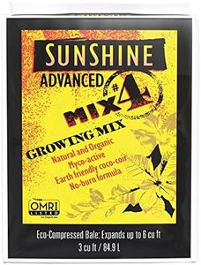 SunGro Horticulture SUGRADV3.0 Advanced Mix #4 Sunshine Organic Plant Growth Mix for Garden, Plant, and Root Growth, 3 Cubic Feet