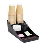 Mind Reader Trove 7 Compartment Coffee Condiment Organizer, Black