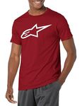 Alpinestars Men's Original Logo T-Shirts, Maroon/Mist, M