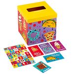 Hallmark Valentines Day Cards and Mailbox for Kids School Classroom Exchange, Punny Foods (1 Box, 32 Valentine Cards, 35 Stickers, 1 Teacher Card)