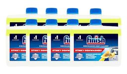 Finish Dishwasher Machine Cleaner | Lemon | 8 Washes (250ml x 8) |Deep Cleans and Helps to prolong life of your dishwasher