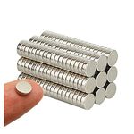 Deryun 60 Pack Strong Neodymium Magnets,Refrigerators Magnets Fridge Magnets for Whiteboard (6x2-60)