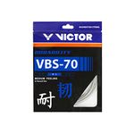 VICTOR VBS-70 (0.70mm x 10mm) Durability Medium Feeling Badminton String Available in 7 Different Color (Pack of 2) (White)