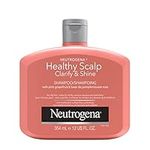 Neutrogena Exfoliating Healthy Scalp Clarify & Shine Shampoo for Oily Hair and Scalp, Anti-Residue Shampoo with Pink Grapefruit, pH-Balanced, Paraben & Phthalate-Free, Color-Safe, 354 ml.