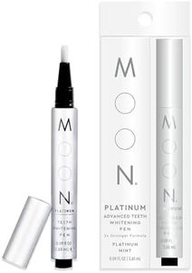 MOON Platinum Teeth Whitening Pen, Whitens Teeth Fast, Gentle on Sensitive Teeth, 30+ Uses, Vegan, Mint Flavor