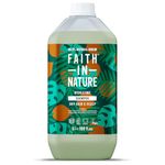 Faith In Nature Organic Coconut Shampoo, Hydrating for Dry Hair & Scalp, Vegan & Cruelty Free, No SLS, Silcones or Parabens, 5L Refill Pack