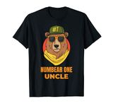 Number One Uncle Bear Coolest Best Uncle Ever Funny Gift T-Shirt