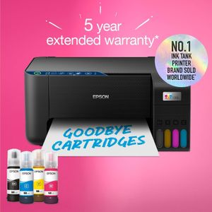 Epson EcoTank ET-2861 Wireless Printer – Black, Cartridge-Free
