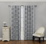 Eclipse Dixon Thermalayer Blackout Curtain Panels, 52x84, Grey