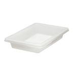 Rubbermaid Commercial Food Tote Box, 2 Gallon, White, FG350700WHT