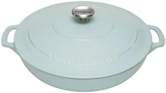 Chasseur Round Casserole, 30 cm / 2.5 Litre, Duck Egg Blue - Made in France
