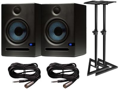 PreSonus Eris E5 2-Way 5.25" Nearfield Studio Monitor Pair w/Stands & Cables