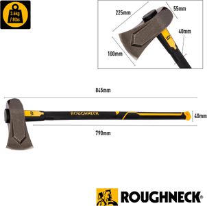 Roughneck Gorilla Splitting Maul 8lb – Heavy Duty Wood Axe