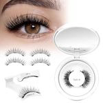 Higu clace Magnetic-Eyelashes Natural Look, Reusable Magnetic Lashes No Glue Needed, Suitable for Work, Office, Party, Wedding, Travel, Swimming, Beginner Firdly, Easy to Wear and Remove(Style A)