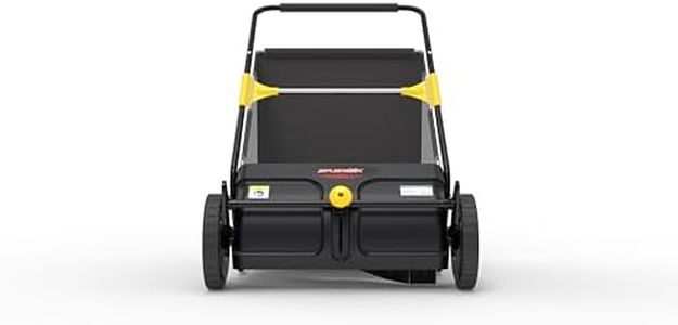 21' Splendor Lawn Sweeper Yard Sweeper Easy Leaf Collector for Lawn Stand up Design for Saving Storage