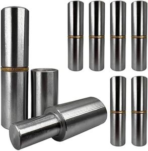 Sidco Supply 8 PCS - 2” Weldable Barrel Hinges – 2 Inch x 5/8 Inch – Heavy Duty Steel – Weld On Bullet Door Hinges – Detachable Hinges – 11/32” Pin Bearing - Metal Swing Doors, Gates, Glass Door Hinge