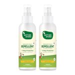 Mother Sparsh Natural Insect Repellent for Babies, Herbal Armor, 100% Protection from Mosquitoes, Fleas and Ants, 100 ml, (Pack of 2)