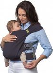 Boba Bliss Pre-Wrapped Baby Carrier with Buckle - Newborn to 7-35 lbs Light, Breathable & Easy to Adjust Hybrid Infant Sling & Toddler Carrier - Certified Hip-Healthy for 0-18 Months - Charcoal