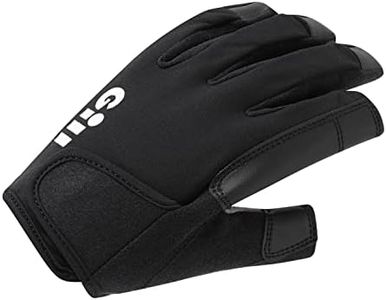 Gill Championship Sailing Gloves - Long Fingers with Exposed Finger and Thumb - Dura-Grip Fabric 50+ UV Sun Protection & Water Repellent