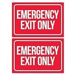 Emergency Exit Only Sticker Signs (