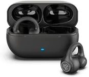 JLab Flex Open Earbuds, Black, Clip-on Cuff Design, Wireless Open-Ear Audio Freedom Effortless Fit, Safe Listening, Bluetooth Multipoint, Customize with The App