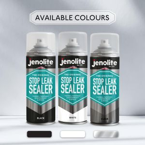 JENOLITE Clear Stop Leak Sealer Spray 400ml – Waterproof Gutter & Roof Sealant