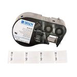 Brady - 131580 Self-Laminating Vinyl Label Tape (M-49-427) - Black on White, Translucent Tape - Compatible with BMP41, BMP51, and BMP53 Label Makers - 1" Height, 375" Width