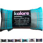 Wheat Bags Microwavable Neck and Shoulder Wrap - Relaxing Lavender Heat Bags Microwavable for Comfort - Tartan Cotton Fabric with UK Wheat Heat Bags Microwavable Compress by Kalore - Turquoise