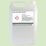 Lactic Acid 80% 5 Litre (5L) Food Grade Acne/Facial/Home Brew Including Delivery