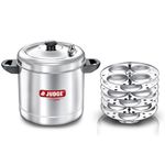 Judge by Prestige Stainless Steel Idli Cooker with 6 Plates