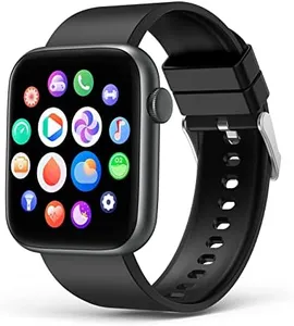 Smart Watch with Bluetooth Call Answer/Dail for Men Women,1.9'' HD Full Touch Screen Fitness Tracker, Smartwatch with Heart Rate Blood Oxygen Sleep Monitor for Android and iPhone Black